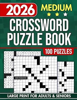Medium Crossword: 100 Puzzles for Adults
